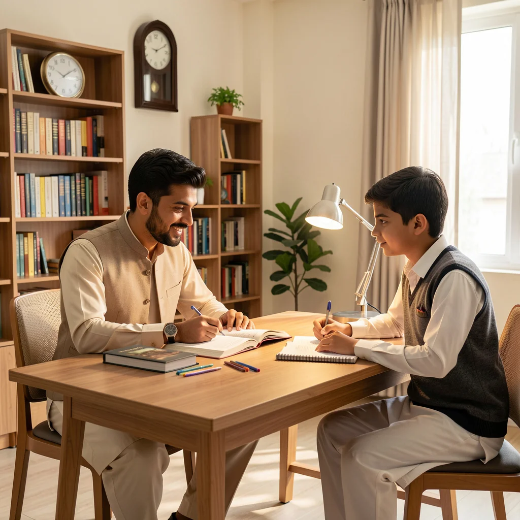 Best IGCSE tutor tutoring IGCSE Math to a student at his home
