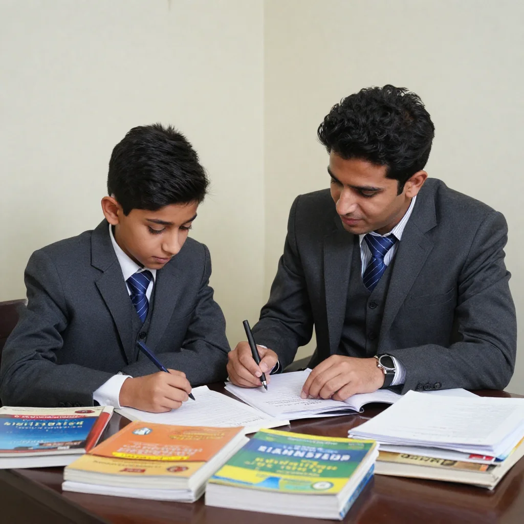Home tutor in Bani Gala Islamabad tutoring a student at his home