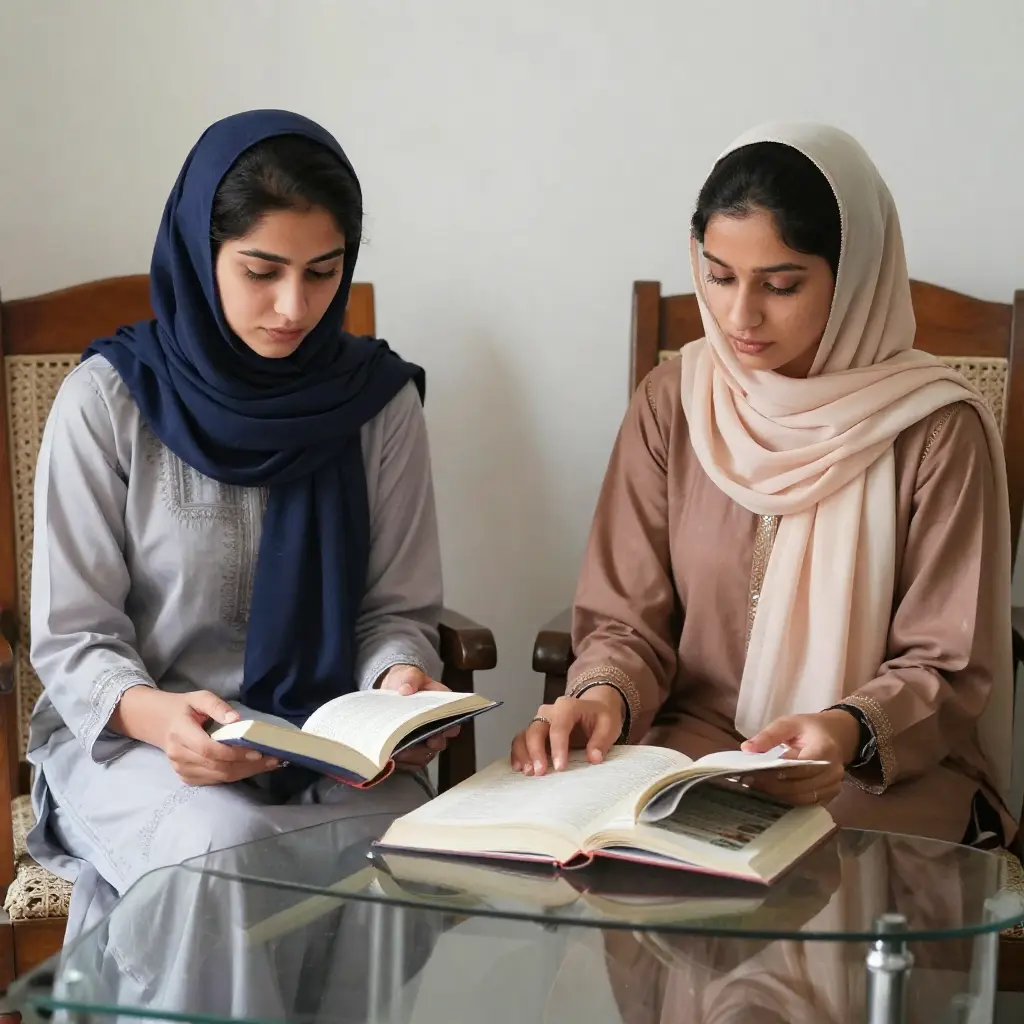 female home tutor in Faisal town Islamabad teaching the student at his home
